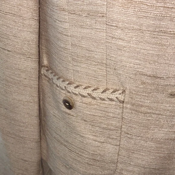 Herbert Grossman Designed by Cynthia Sobel Cream Silk Bouclé Tweed Blazer & Skir - Picture 7 of 15